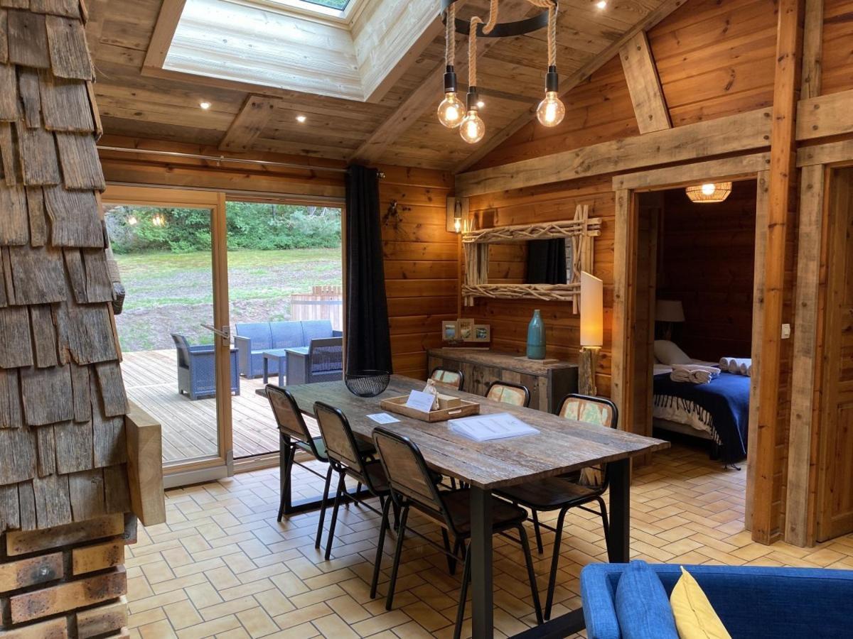 Le Fishing Lodge Chalet En Bois Avec Bain Nordique La Bresse Eksteriør billede