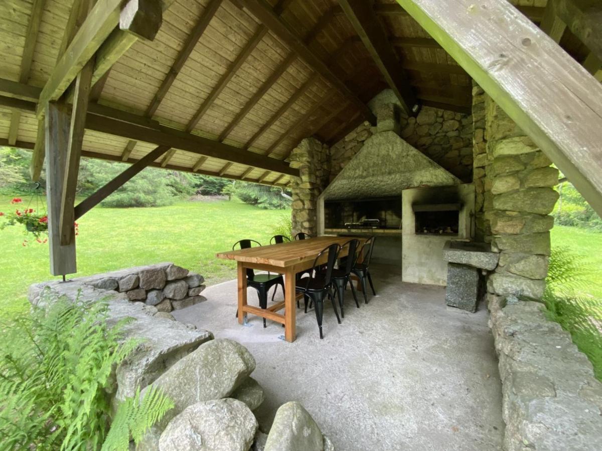 Le Fishing Lodge Chalet En Bois Avec Bain Nordique La Bresse Eksteriør billede