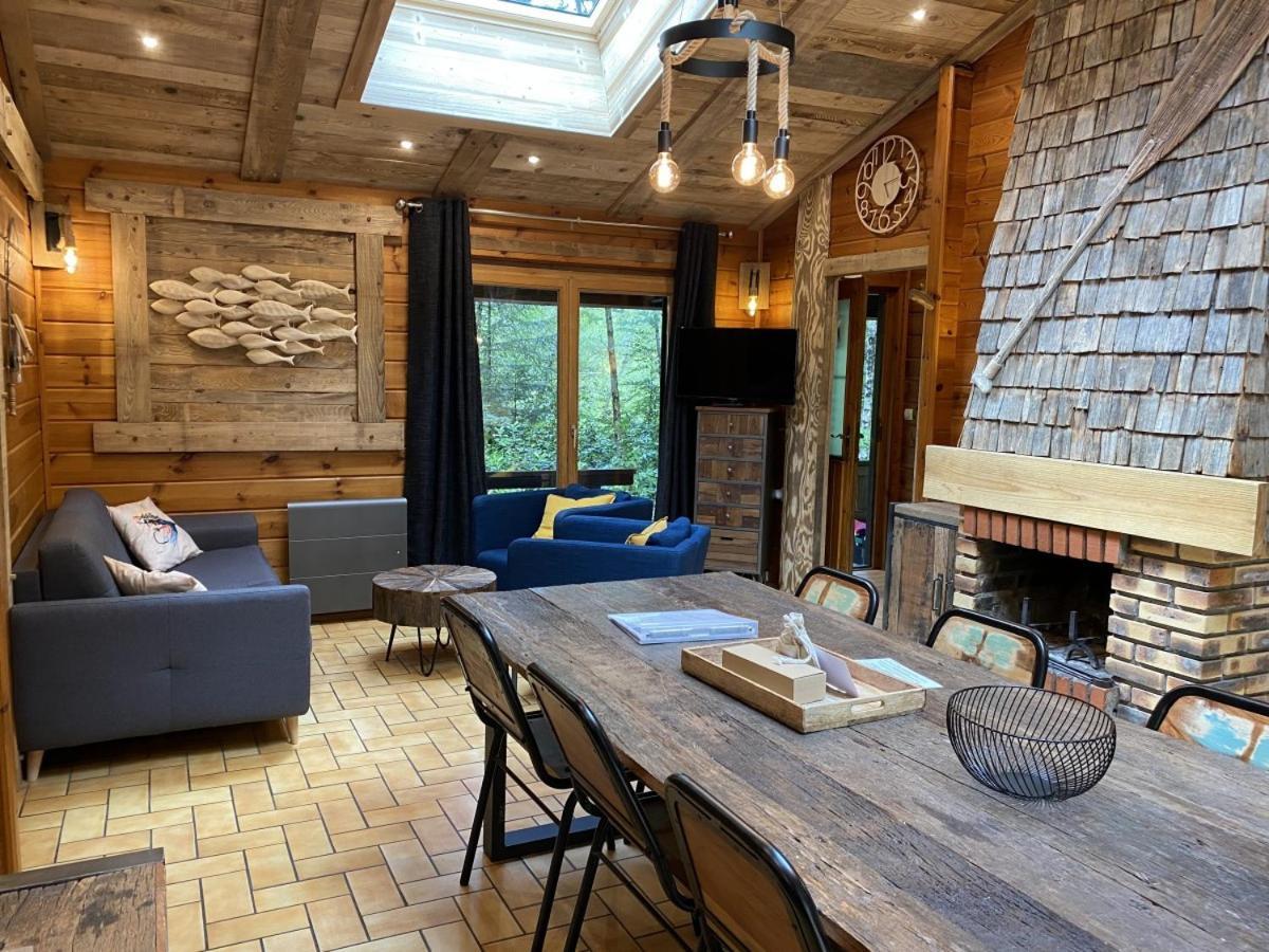 Le Fishing Lodge Chalet En Bois Avec Bain Nordique La Bresse Eksteriør billede